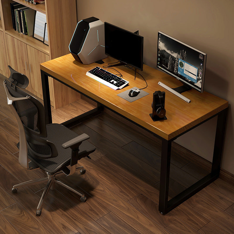Massief hout rechthoekig schrijfbureau Natuurlijk industrieel gaming -bureau voor thuis