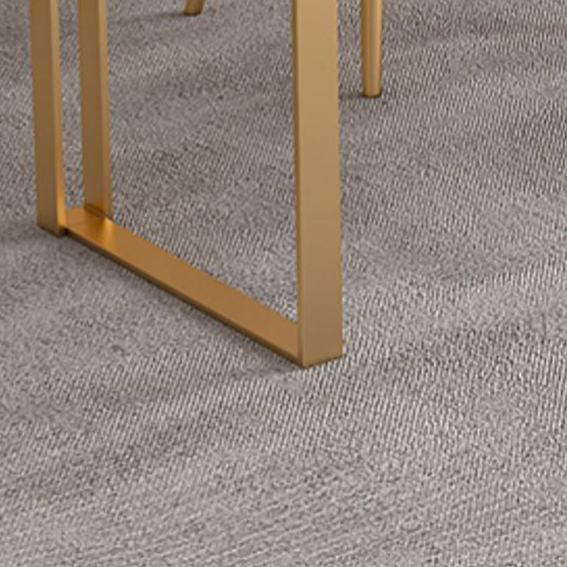 Bureau de traîneau moderne en pierre et bureau d'écriture en métal avec 2 tiroirs de rangement