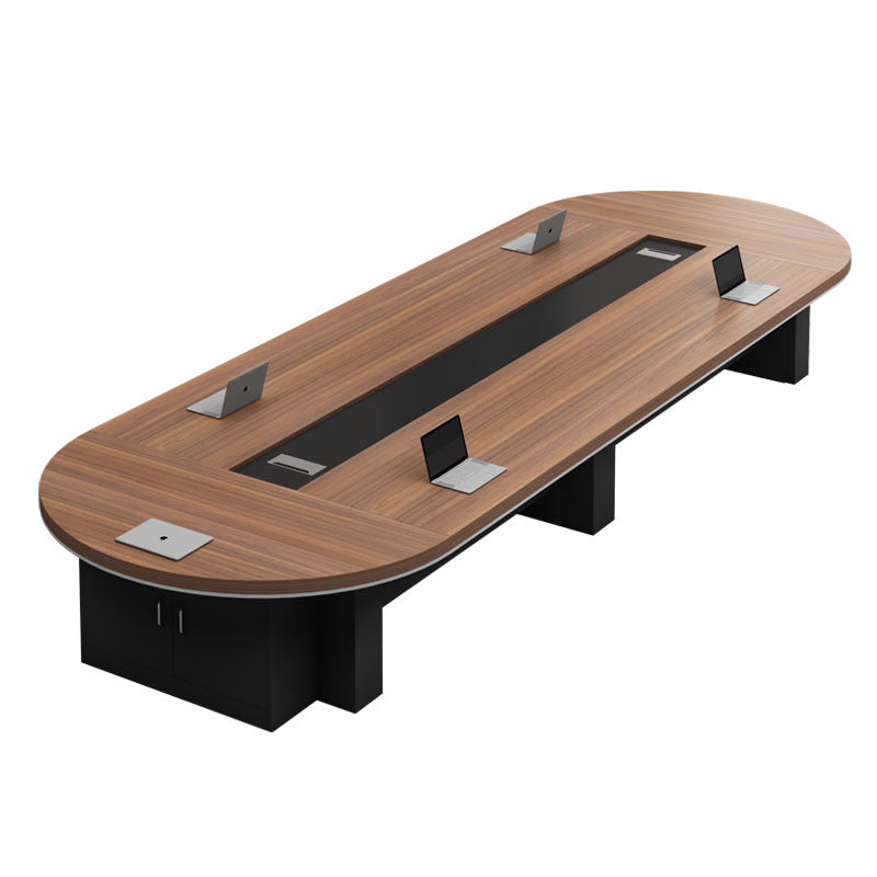 Modern Wood Computer Desk Brown Writing Desk with Hutch for Office Clearhalo 'furn' 'furn_office_desk' 'Furniture' 'Office Desks' 'Office Furniture' 'office_desk' 6214293