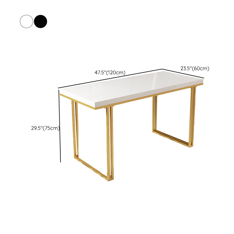 Modern Rectangle Office Desk Wooden Writing Table with Sled Base Clearhalo 'furn' 'furn_office_desk' 'Furniture' 'Office Desks' 'Office Furniture' 'office_desk' 6214324