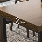 Industrial Office Desk Rectangular Brown Solid Wood Writing Desk Clearhalo 'furn' 'furn_office_desk' 'Furniture' 'Office Desks' 'Office Furniture' 'office_desk' 6214367