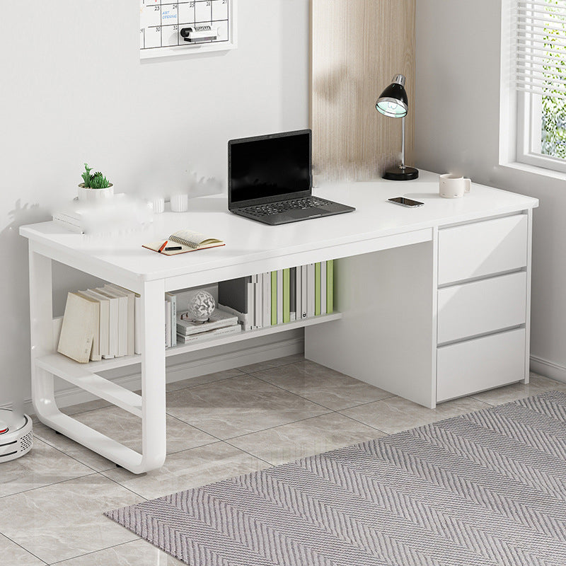 Bureau d'écriture rectangulaire industriel 3 dessins bureau de bureau en bois