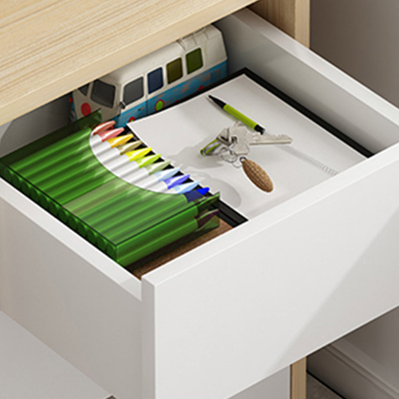 Bureau d'écriture rectangulaire industriel 3 dessins bureau de bureau en bois