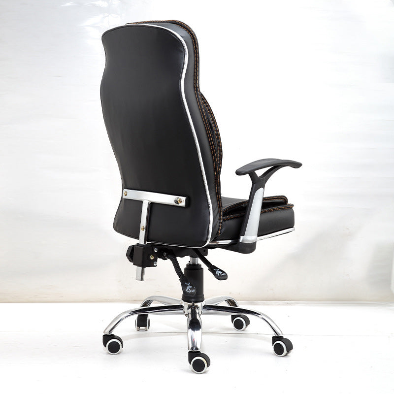 Black Contemporary Executive Chair Upholstered Managers Chair Clearhalo 'furn' 'furn_office_chair' 'Furniture' 'Office Chairs' 'Office Furniture' 'office_chair' 6214507