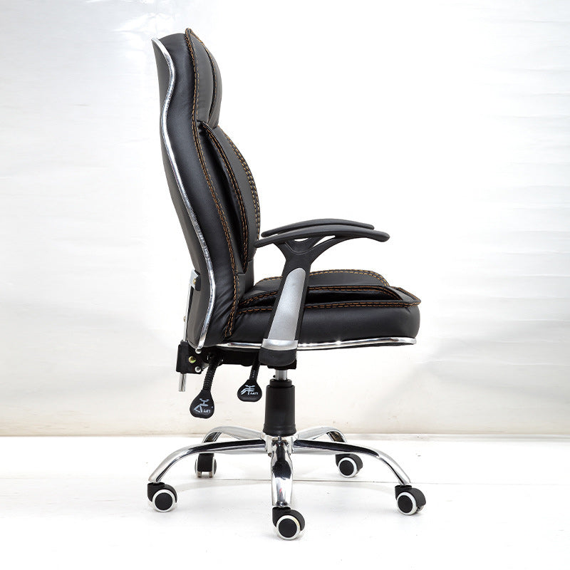 Black Contemporary Executive Chair Upholstered Managers Chair Clearhalo 'furn' 'furn_office_chair' 'Furniture' 'Office Chairs' 'Office Furniture' 'office_chair' 6214508