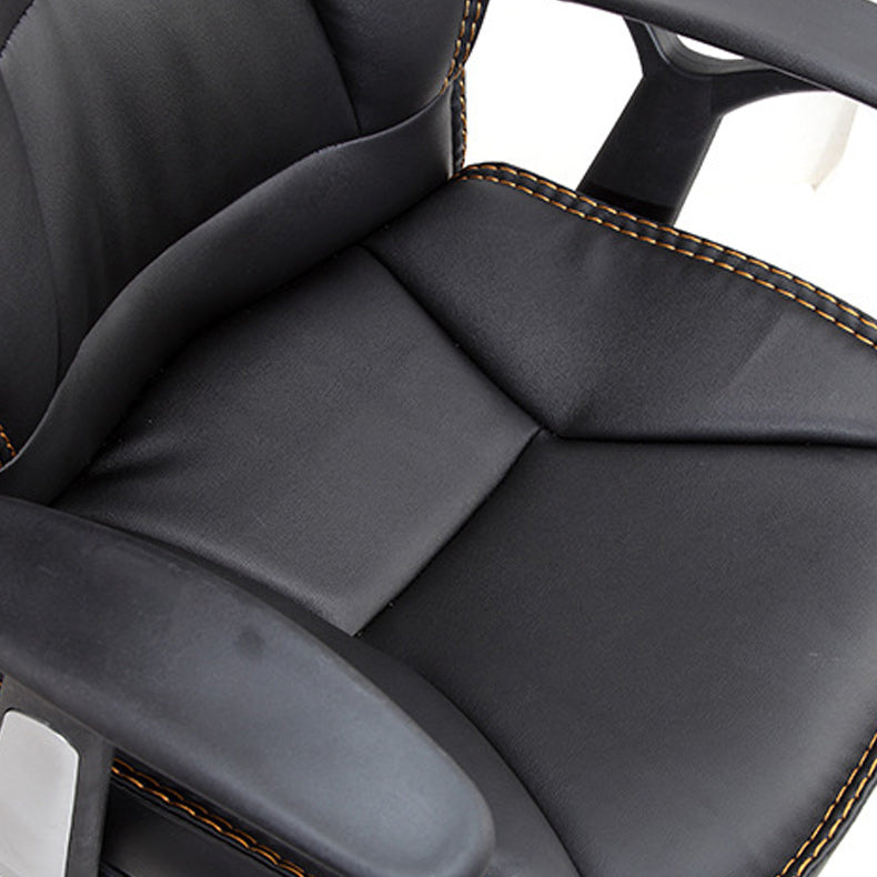 Black Contemporary Executive Chair Upholstered Managers Chair Clearhalo 'furn' 'furn_office_chair' 'Furniture' 'Office Chairs' 'Office Furniture' 'office_chair' 6214513