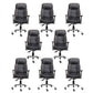 Black Contemporary Executive Chair Upholstered Managers Chair 8 Piece Set Clearhalo 'furn' 'furn_office_chair' 'Furniture' 'Office Chairs' 'Office Furniture' 'office_chair' 6214515