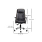 Black Contemporary Executive Chair Upholstered Managers Chair Clearhalo 'furn' 'furn_office_chair' 'Furniture' 'Office Chairs' 'Office Furniture' 'office_chair' 6214516