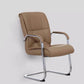 Arms Included Contemporary Desk Chair High Back Faux Leather Chair Brown 1 Piece Clearhalo 'furn' 'furn_office_chair' 'Furniture' 'Office Chairs' 'Office Furniture' 'office_chair' 6214527