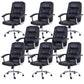 23"W Contemporary Executive Chair Upholstered Managers Chair Black 8 Piece Set Clearhalo 'furn' 'furn_office_chair' 'Furniture' 'Office Chairs' 'Office Furniture' 'office_chair' 6214536