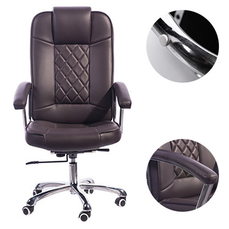 23"W Contemporary Executive Chair Upholstered Managers Chair Clearhalo 'furn' 'furn_office_chair' 'Furniture' 'Office Chairs' 'Office Furniture' 'office_chair' 6214539