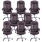 23"W Contemporary Executive Chair Upholstered Managers Chair Grey 8 Piece Set Clearhalo 'furn' 'furn_office_chair' 'Furniture' 'Office Chairs' 'Office Furniture' 'office_chair' 6214544