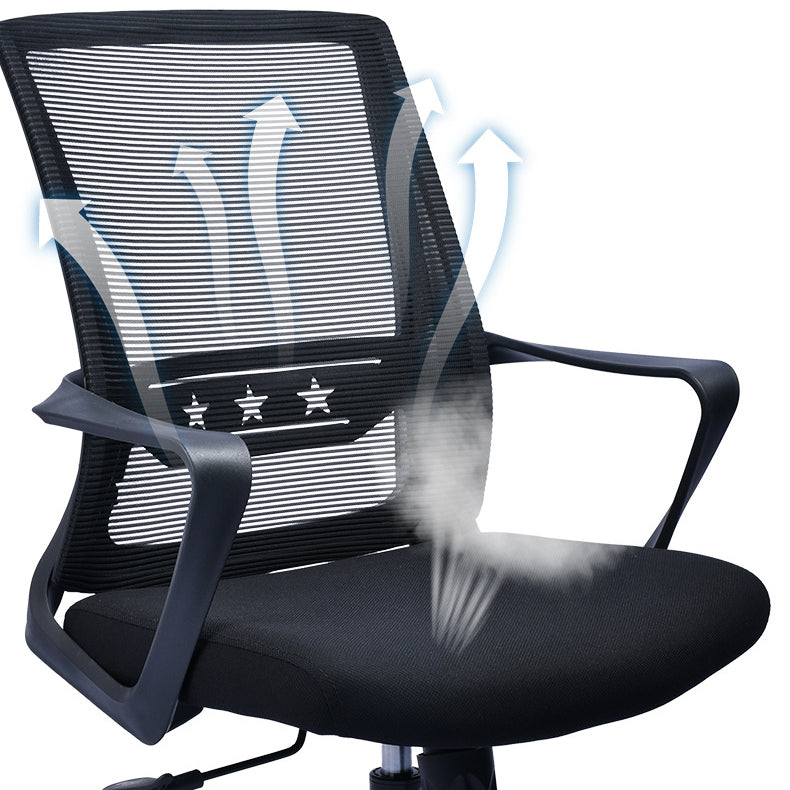 Contemporary Chair Fixed Arms Lumbar Support Conference Chair Clearhalo 'furn' 'furn_office_chair' 'Furniture' 'Office Chairs' 'Office Furniture' 'office_chair' 6214585