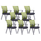 21"W Contemporary Office Chair Breathable Air Grid Upholstered Desk Chair 8 Piece Set Green Clearhalo 'furn' 'furn_office_chair' 'Furniture' 'Office Chairs' 'Office Furniture' 'office_chair' 6214648