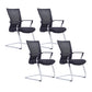 21"W Contemporary Office Chair Breathable Air Grid Upholstered Desk Chair 4 Piece Set Black Clearhalo 'furn' 'furn_office_chair' 'Furniture' 'Office Chairs' 'Office Furniture' 'office_chair' 6214651