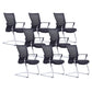 21"W Contemporary Office Chair Breathable Air Grid Upholstered Desk Chair 8 Piece Set Black Clearhalo 'furn' 'furn_office_chair' 'Furniture' 'Office Chairs' 'Office Furniture' 'office_chair' 6214653