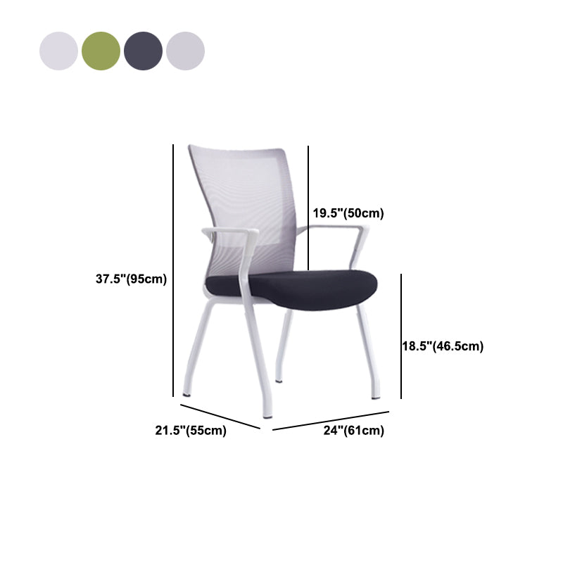 21"W Contemporary Office Chair Breathable Air Grid Upholstered Desk Chair Clearhalo 'furn' 'furn_office_chair' 'Furniture' 'Office Chairs' 'Office Furniture' 'office_chair' 6214658