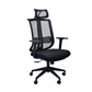Contemporary Office Chair Conference Fixed Arms Chair with Wheels