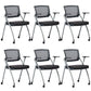 Mid-Back Executive Chair Contemporary Breathable Air Grid Guest Chair Black 6 Piece Set Casters Included Clearhalo 'furn' 'furn_office_chair' 'Furniture' 'Office Chairs' 'Office Furniture' 'office_chair' 6214737