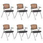 Mid-Back Executive Chair Contemporary Breathable Air Grid Guest Chair Black-Orange 6 Piece Set Casters Not Included Clearhalo 'furn' 'furn_office_chair' 'Furniture' 'Office Chairs' 'Office Furniture' 'office_chair' 6214739