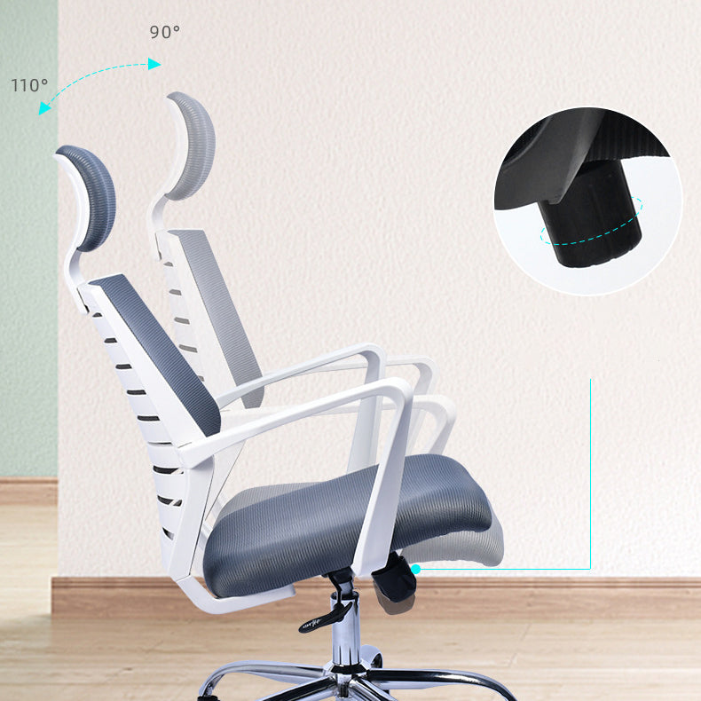 Zeitgenössischer Schwenkstuhl Mikrofaser Task Arm Stuhl mit Rädern