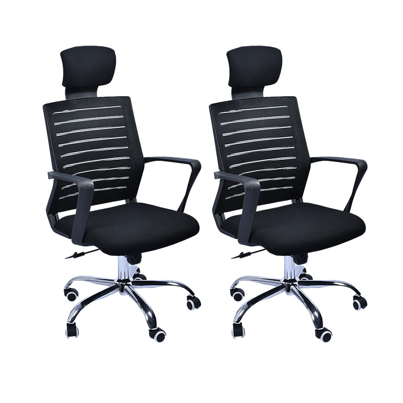 Zeitgenössischer Schwenkstuhl Mikrofaser Task Arm Stuhl mit Rädern