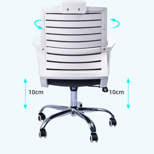 Silla giratoria contemporánea silla de tareas de microfibra con ruedas