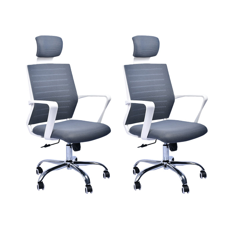 Zeitgenössischer Schwenkstuhl Mikrofaser Task Arm Stuhl mit Rädern