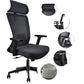 Modern Desk Chair Mesh Computer Chair Adjustable Chair in Black Clearhalo 'furn' 'furn_office_chair' 'Furniture' 'Office Chairs' 'Office Furniture' 'office_chair' 6214794
