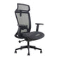 Modern Desk Chair Mesh Computer Chair Adjustable Chair in Black 1 Piece Steel With Headrest Clearhalo 'furn' 'furn_office_chair' 'Furniture' 'Office Chairs' 'Office Furniture' 'office_chair' 6214805
