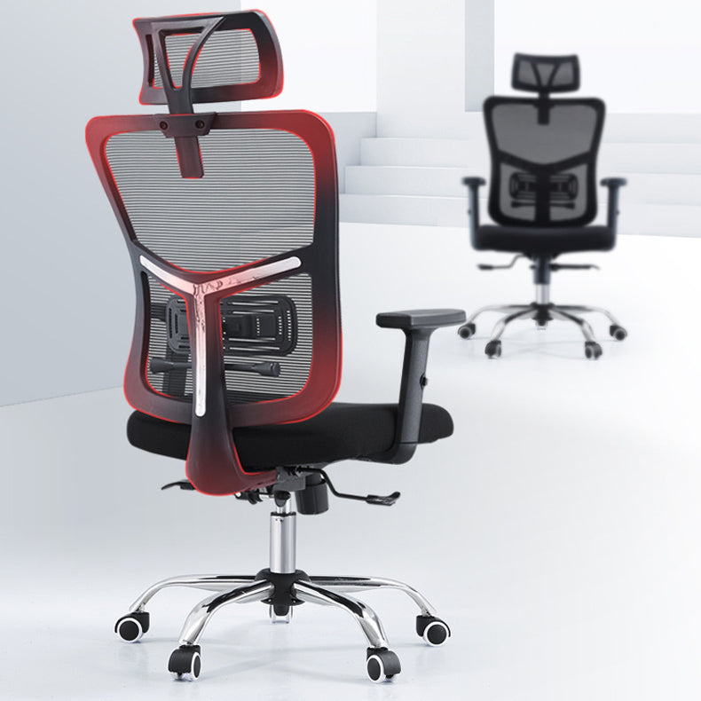 Silla de oficina contemporánea Silla de malla para computadora Silla de trabajo ergonómica con ruedas