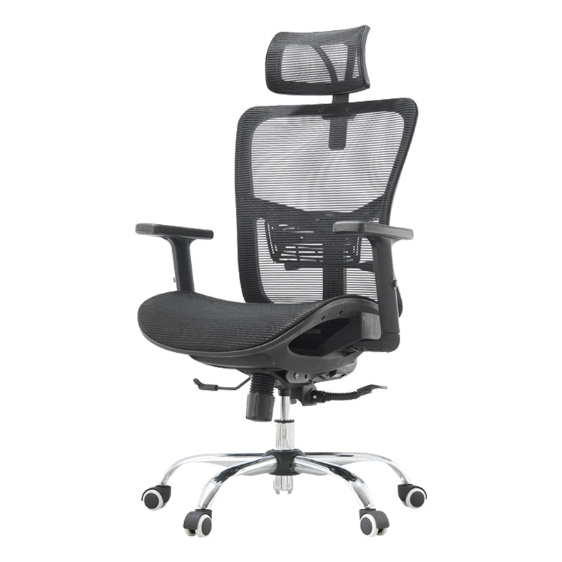 Silla de oficina contemporánea Silla de malla para computadora Silla de trabajo ergonómica con ruedas