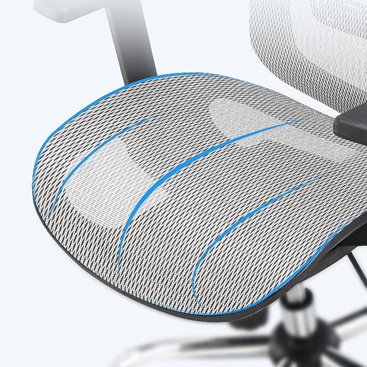 Silla de oficina contemporánea Silla de malla para computadora Silla de trabajo ergonómica con ruedas