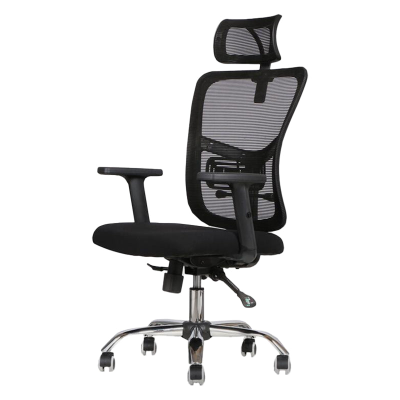 Silla de oficina contemporánea Silla de malla para computadora Silla de trabajo ergonómica con ruedas