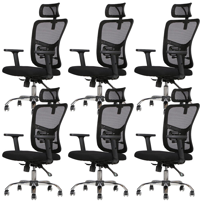 Silla de oficina contemporánea Silla de malla para computadora Silla de trabajo ergonómica con ruedas