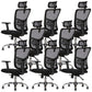 Silla de oficina contemporánea Silla de malla para computadora Silla de trabajo ergonómica con ruedas