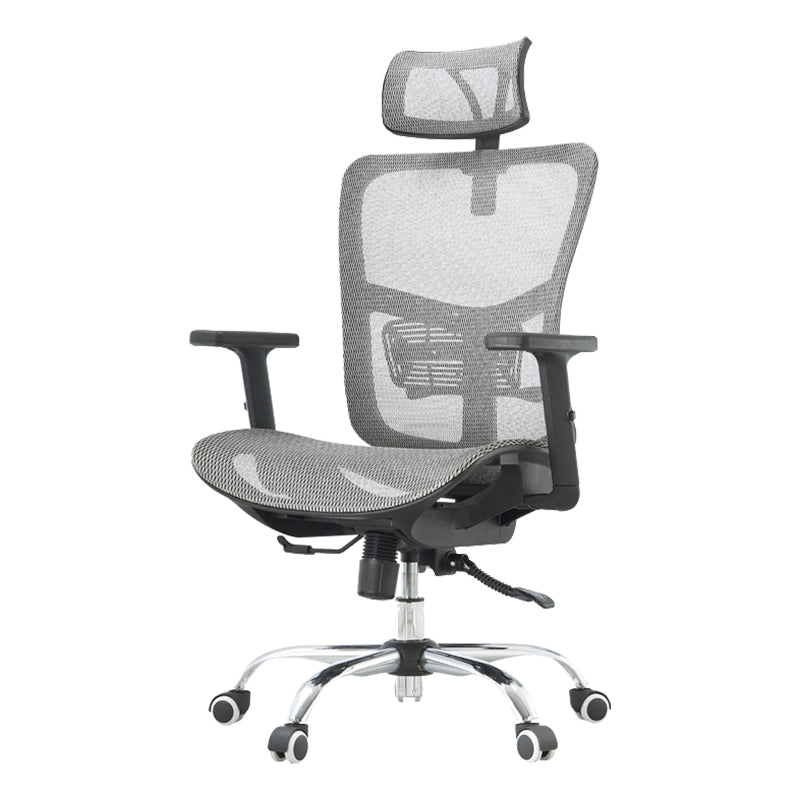 Silla de oficina contemporánea Silla de malla para computadora Silla de trabajo ergonómica con ruedas