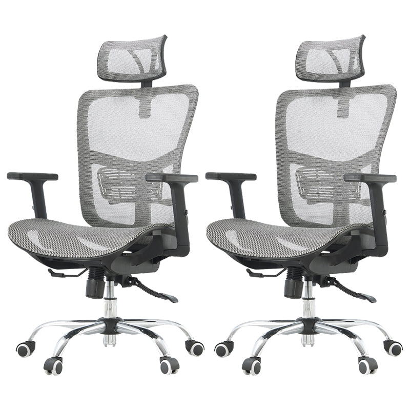 Silla de oficina contemporánea Silla de malla para computadora Silla de trabajo ergonómica con ruedas