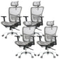 Silla de oficina contemporánea Silla de malla para computadora Silla de trabajo ergonómica con ruedas