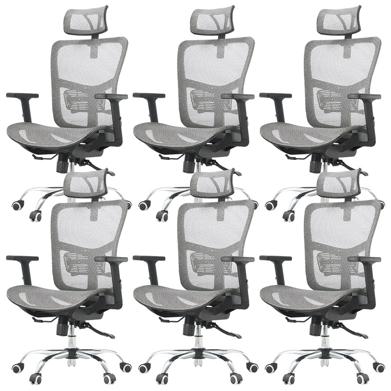 Silla de oficina contemporánea Silla de malla para computadora Silla de trabajo ergonómica con ruedas