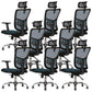 Silla de oficina contemporánea Silla de malla para computadora Silla de trabajo ergonómica con ruedas