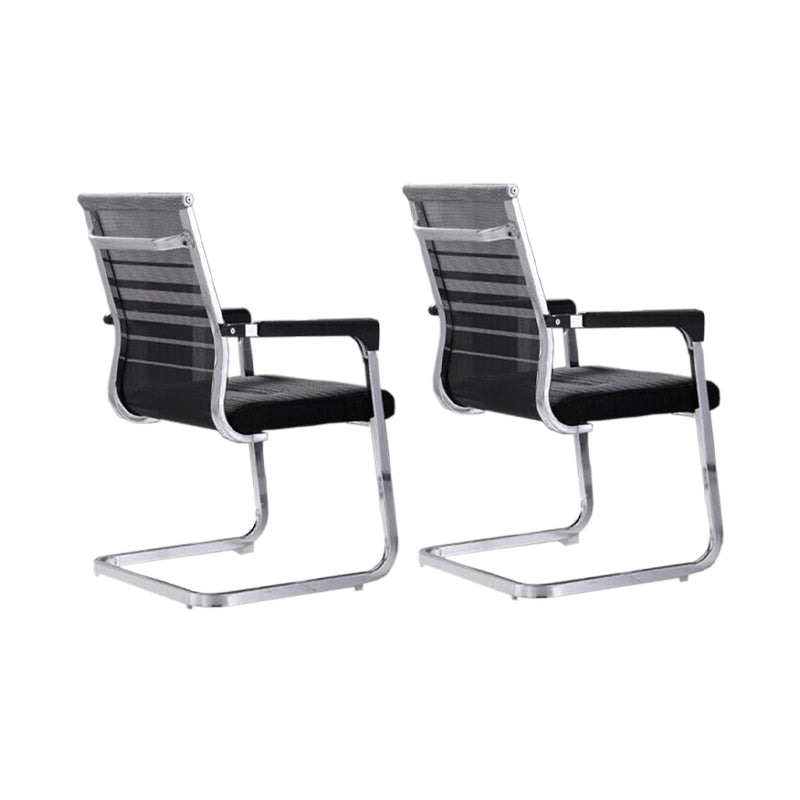 Moderne Fixed Arms Office Stuhl atmungsaktive Airgrid Schreibtischstuhl