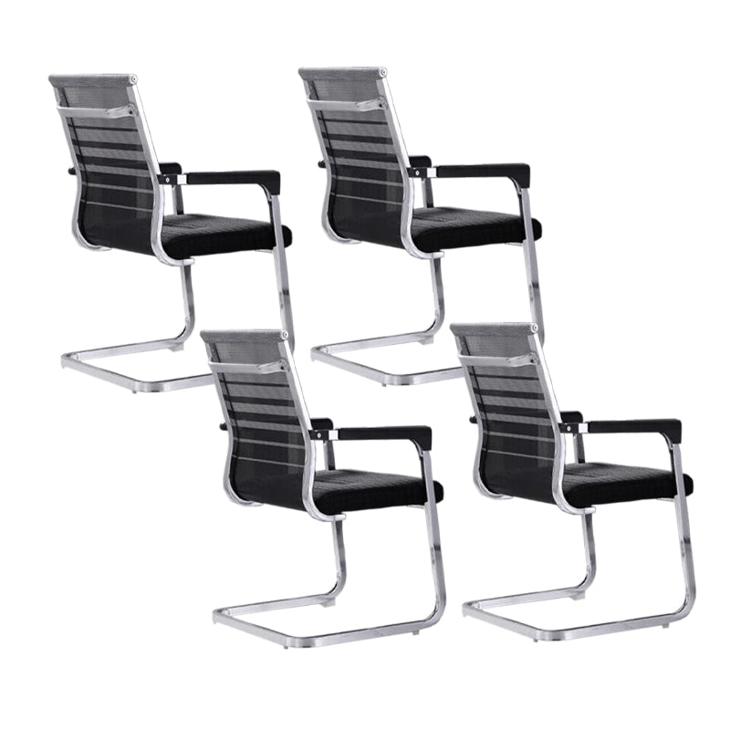 Moderne Fixed Arms Office Stuhl atmungsaktive Airgrid Schreibtischstuhl