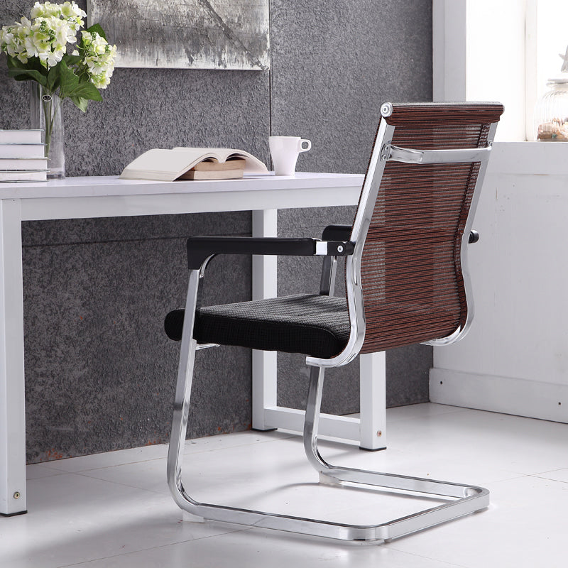 Moderne Fixed Arms Office Stuhl atmungsaktive Airgrid Schreibtischstuhl