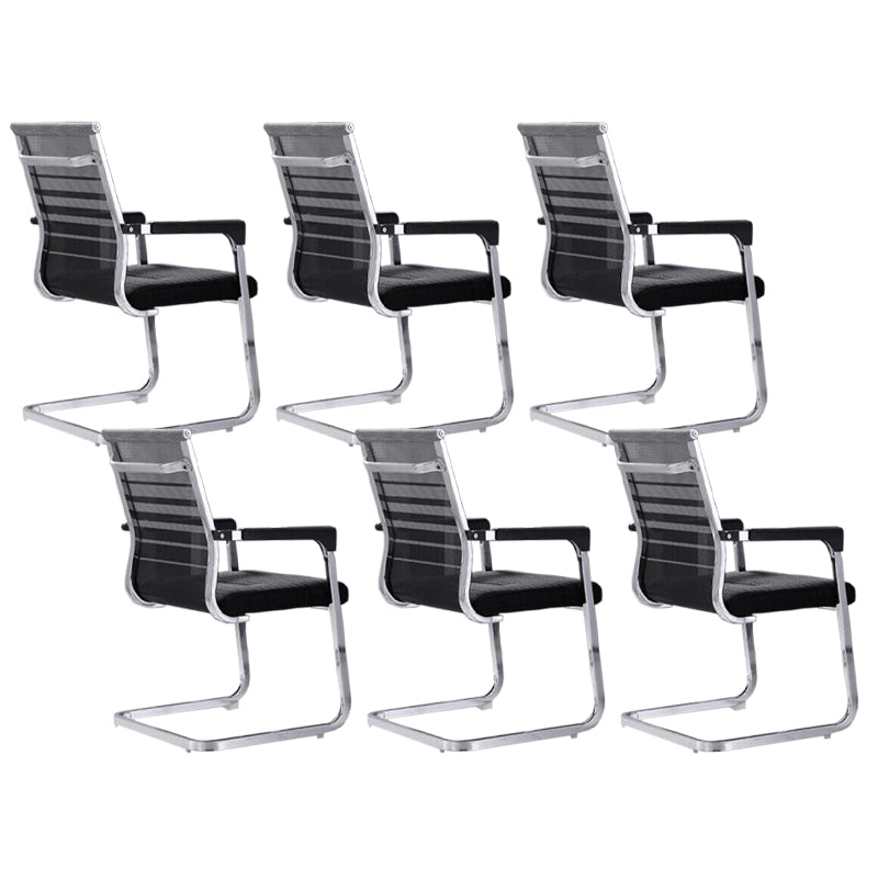 Moderne Fixed Arms Office Stuhl atmungsaktive Airgrid Schreibtischstuhl