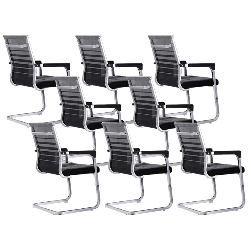 Moderne Fixed Arms Office Stuhl atmungsaktive Airgrid Schreibtischstuhl