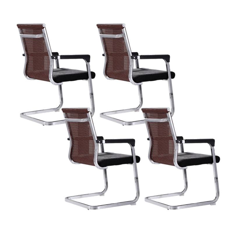 Moderne Fixed Arms Office Stuhl atmungsaktive Airgrid Schreibtischstuhl