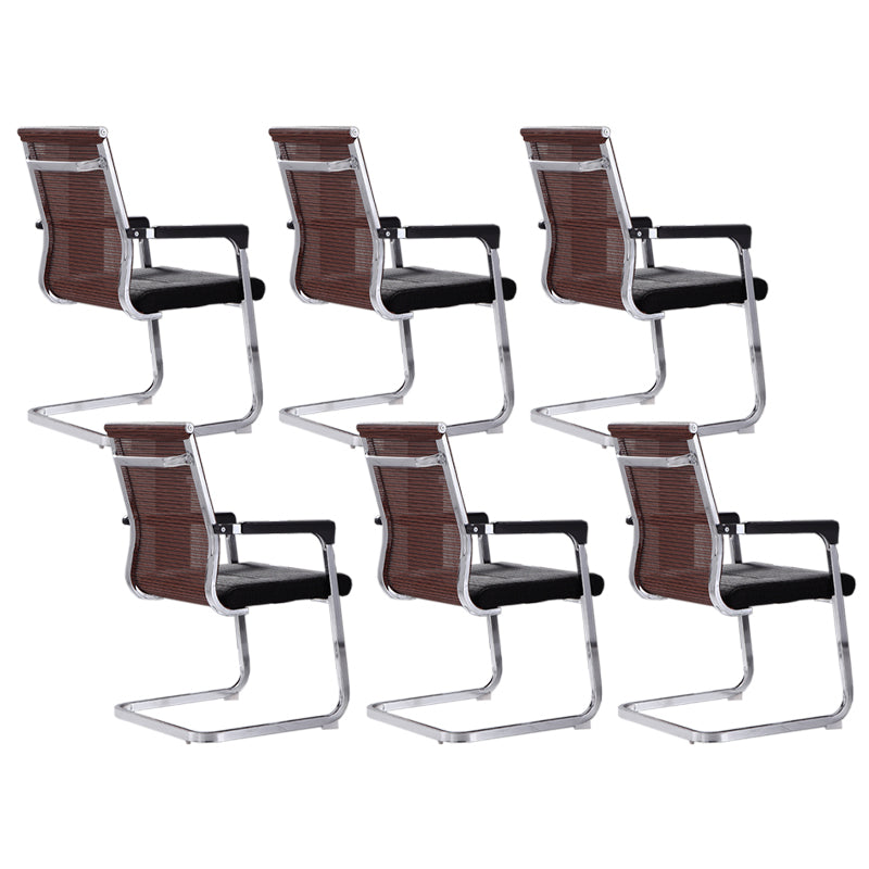 Moderne Fixed Arms Office Stuhl atmungsaktive Airgrid Schreibtischstuhl