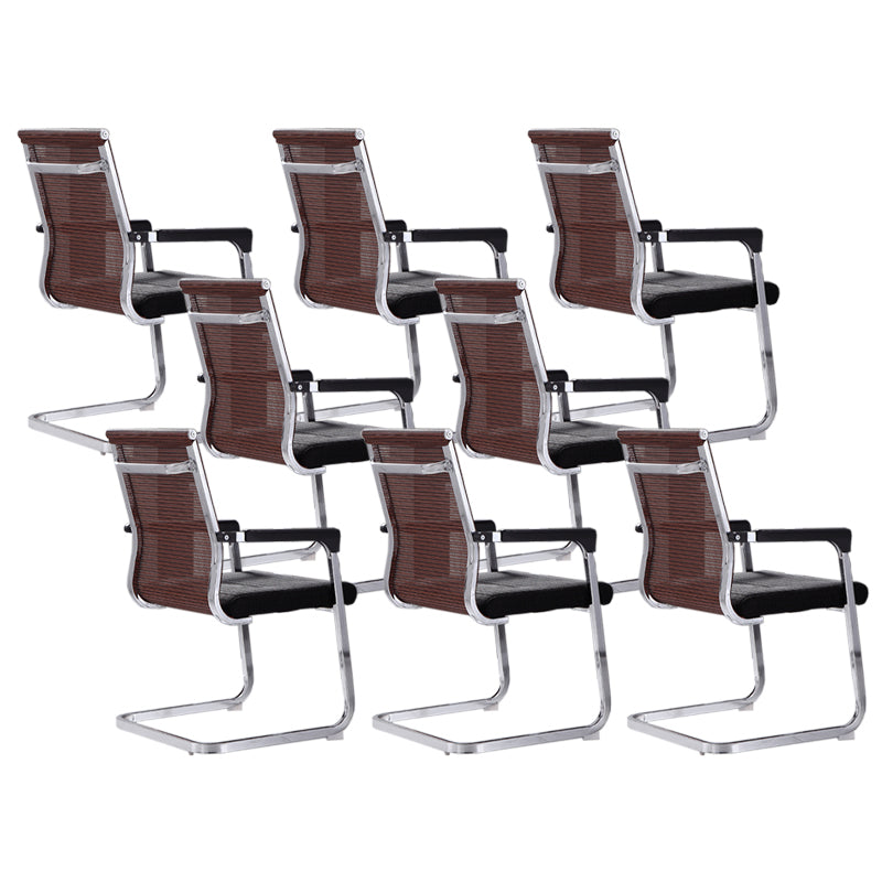 Moderne Fixed Arms Office Stuhl atmungsaktive Airgrid Schreibtischstuhl