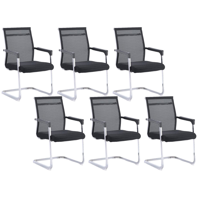 Moderne Fixed Arms Office Stuhl atmungsaktive Airgrid Schreibtischstuhl